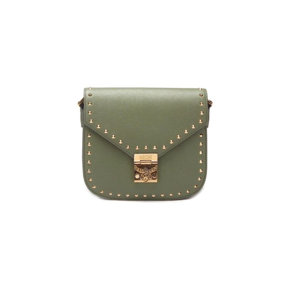 Pre Loved MCM Studded Leather Patricia Crossbody Bag - Picture 2 of 7